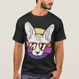 可愛いスフィンクス猫オーナーネコ愛毛なし子猫 Tシャツ