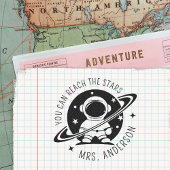 可愛いスペース星に到達できる先生 セルフインキングスタンプ