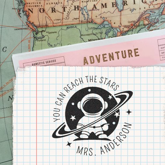 可愛いスペース星に到達できる先生 ラバースタンプ