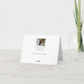 可愛いスマイルを持つ日考える本の秋田犬 カード (裏面)