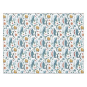 可愛いスマイルシャークテーマパーティー装飾 テーブルクロス (正面(横))