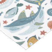 可愛いスマイルシャークテーマパーティー装飾 テーブルクロス (アングル)