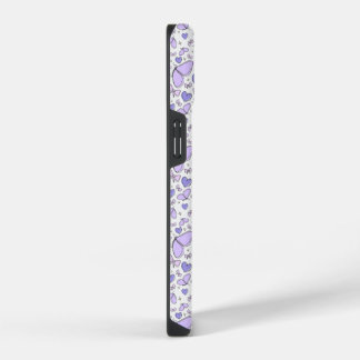 可愛いスミレ色の蝶々 iPhone 14ケース