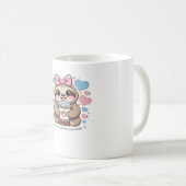 可愛いスロスコーヒーラバーシャツおもしろい- Fueled by Co コーヒーマグカップ (正面右)