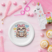 可愛いスロスコーヒーラバーシャツおもしろい- Fueled by Co ペーパープレート (パーティー)