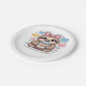 可愛いスロスコーヒーラバーシャツおもしろい- Fueled by Co ペーパープレート (アングル)