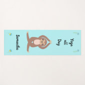 可愛いスロスヨガパーソナライズされた終日独身の(横) ヨガマット (正面(横))