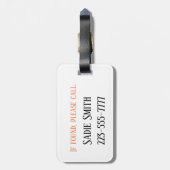 可愛いスロッスユニークラゲッジタグ ラゲッジタグ (裏面縦)