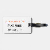 可愛いスロッスユニークラゲッジタグ ラゲッジタグ (裏面横)