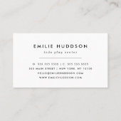 可愛いスロット、キッズセ遊ン、アクティビティセンター 名刺 (裏面)