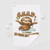 可愛いスロースASAP – 可能な限り遅いクラシックT-Sh ゴルフタオル (インサイチュ)