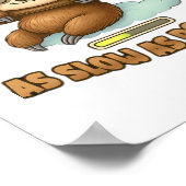 可愛いスロースASAP – 可能な限り遅いクラシックT-Sh ポスター (角)