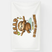 可愛いスロースASAP – 可能な限り遅いクラシックT-Sh 横断幕 (縦)