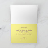 可愛いセレニティセレニティヨガラブパーソナライズ カード (内部)