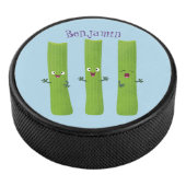 可愛いセロリにトリオ漫画の野菜を付ける アイスホッケーパック (3/4)