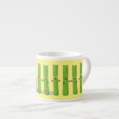 可愛いセロリにトリオ漫画の野菜を付ける エスプレッソカップ (正面右)