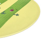 可愛いセロリにトリオ漫画の野菜を付ける カッティングボード (角)