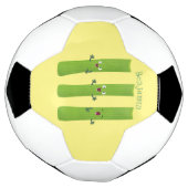 可愛いセロリにトリオ漫画の野菜を付ける サッカーボール (回転)