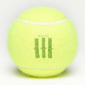 可愛いセロリにトリオ漫画の野菜を付ける テニスボール (裏面)