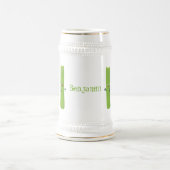 可愛いセロリにトリオ漫画の野菜を付ける ビールジョッキ (中央)