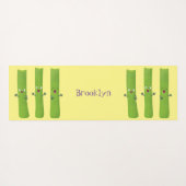 可愛いセロリにトリオ漫画の野菜を付ける ヨガマット (裏面(横))