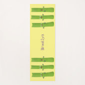 可愛いセロリにトリオ漫画の野菜を付ける ヨガマット (正面)