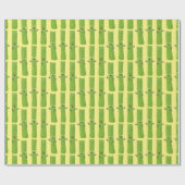 可愛いセロリにトリオ漫画の野菜を付ける ラッピングペーパー (フラット)