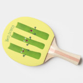 可愛いセロリにトリオ漫画の野菜を付ける 卓球ラケット (横)
