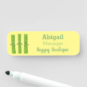 可愛いセロリにトリオ漫画の野菜を付ける 名札 (インサイチュ)