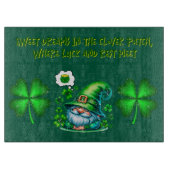 可愛いセントパトリックの格言ハンターグリーンに眠る | カッティングボード (正面)