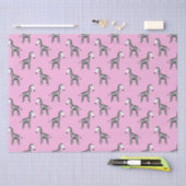 可愛いゼブラピンク 薄葉紙 (クラフト)