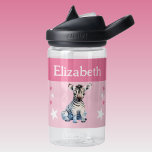 可愛いゼブラ星の子供ピンクで名前を追加 ウォーターボトル<br><div class="desc">CamelBak Eddy®水子供へ瓶。名前を付けてパーソナライズピンクと白の色の星が付いた可愛いゼブラが特徴。</div>
