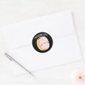 可愛いゼリーおもしろいドナプンダークBG ラウンドシール (封筒)