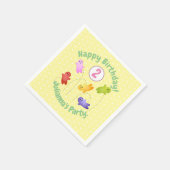 可愛いゼリーベビースイーツキャンディ漫画 スタンダードカクテルナプキン (角)