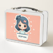 可愛いソフィア弁当箱 メタルランチボックス (正面)