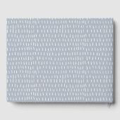 可愛いソフトパステルブルーウォーター誕生日キャンドル ゲストブック (裏面)