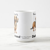 可愛いソフトブラウン朝のコーヒーと私のダシュント モーフィングマグカップ (中央)