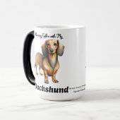 可愛いソフトブラウン朝のコーヒーと私のダシュント モーフィングマグカップ (正面左)