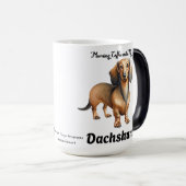 可愛いソフトブラウン朝のコーヒーと私のダシュント モーフィングマグカップ (正面右)