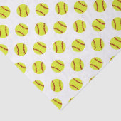 可愛いソフトボールパターン 薄葉紙 (詳細)