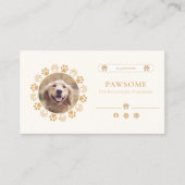 可愛いソーシャルメディアペットインフルエンサーの名刺 名刺 (正面)