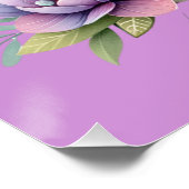 可愛いゾウの水彩画の名前 | ポスター (コーナー)