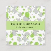 可愛いゾウ、キッズセン遊ター、アクティビティセンター スクエア名刺 (正面)