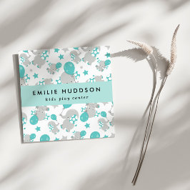 可愛いゾウ、キッズセン遊ター、アクティビティセンター スクエア名刺