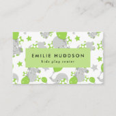 可愛いゾウ、キッズセン遊ター、アクティビティセンター 名刺 (正面)