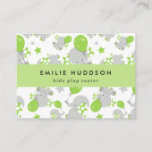 可愛いゾウ、キッズセン遊ター、アクティビティセンター 名刺 (正面)