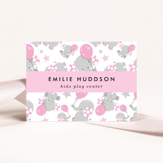 可愛いゾウ、キッズセン遊ター、アクティビティセンター 名刺