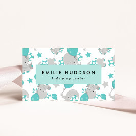 可愛いゾウ、キッズセン遊ター、アクティビティセンター 名刺