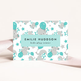 可愛いゾウ、キッズセン遊ター、アクティビティセンター 名刺