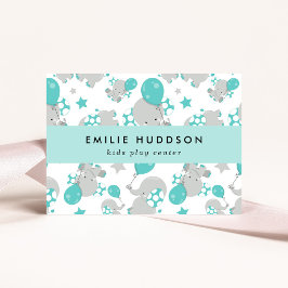 可愛いゾウ、キッズセン遊ター、アクティビティセンター 名刺